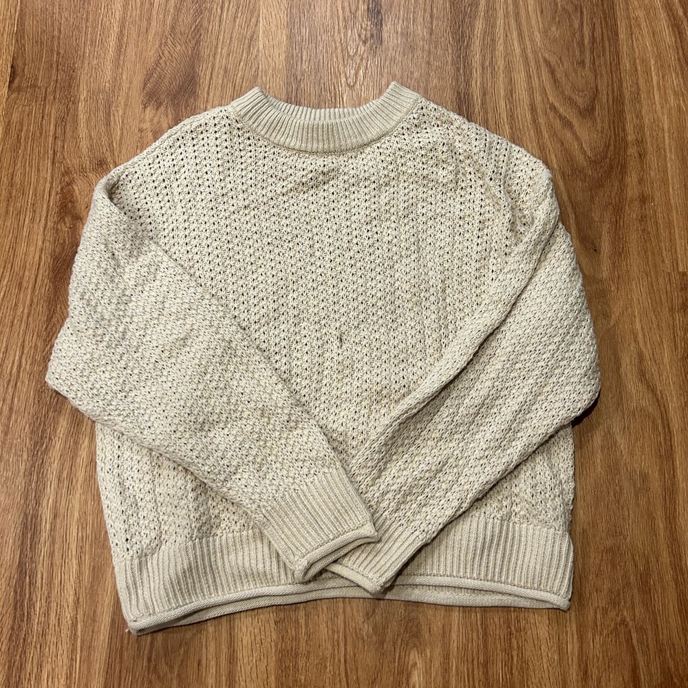 Cream knit sweater